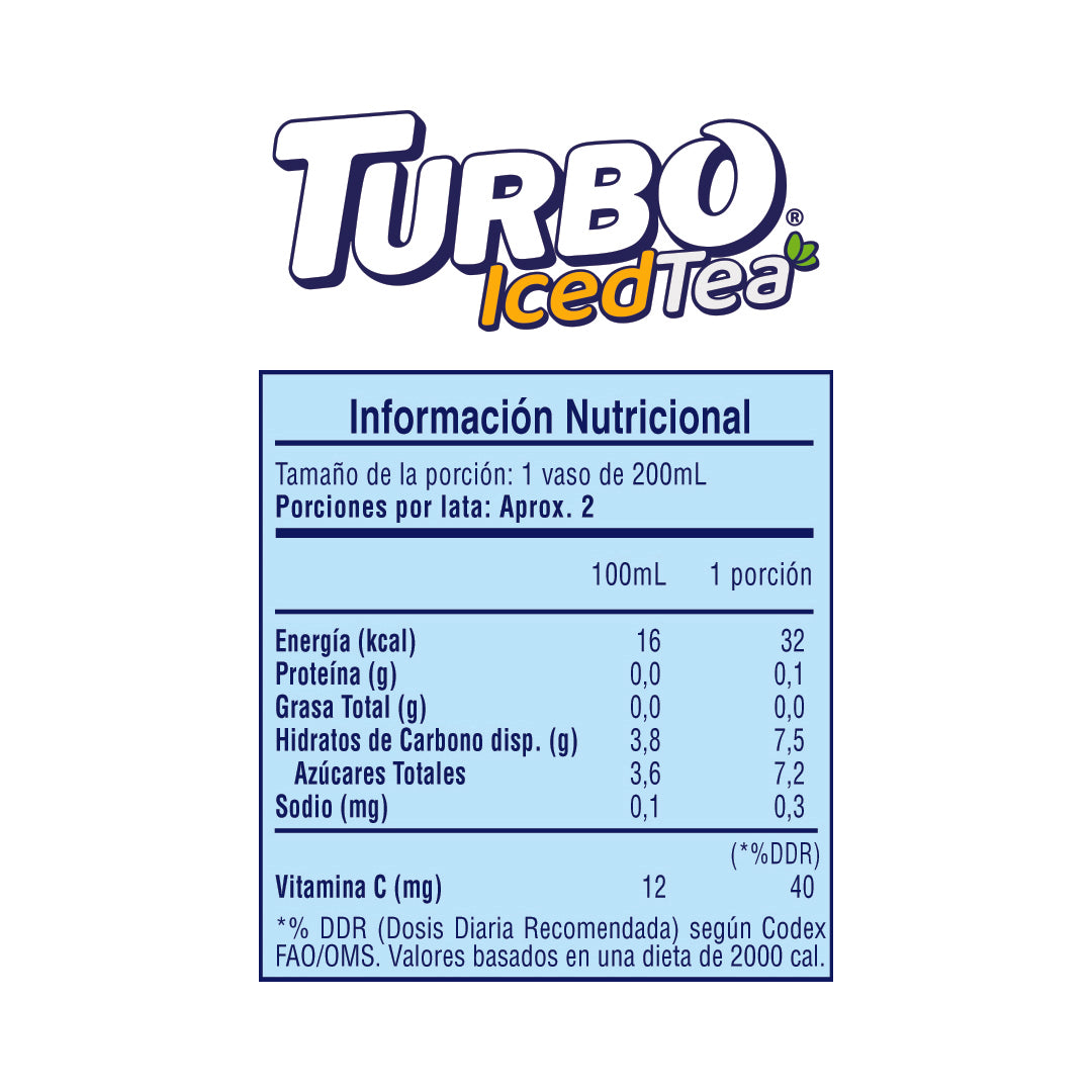 Turbo Iced Tea 473ml (6 Pack)