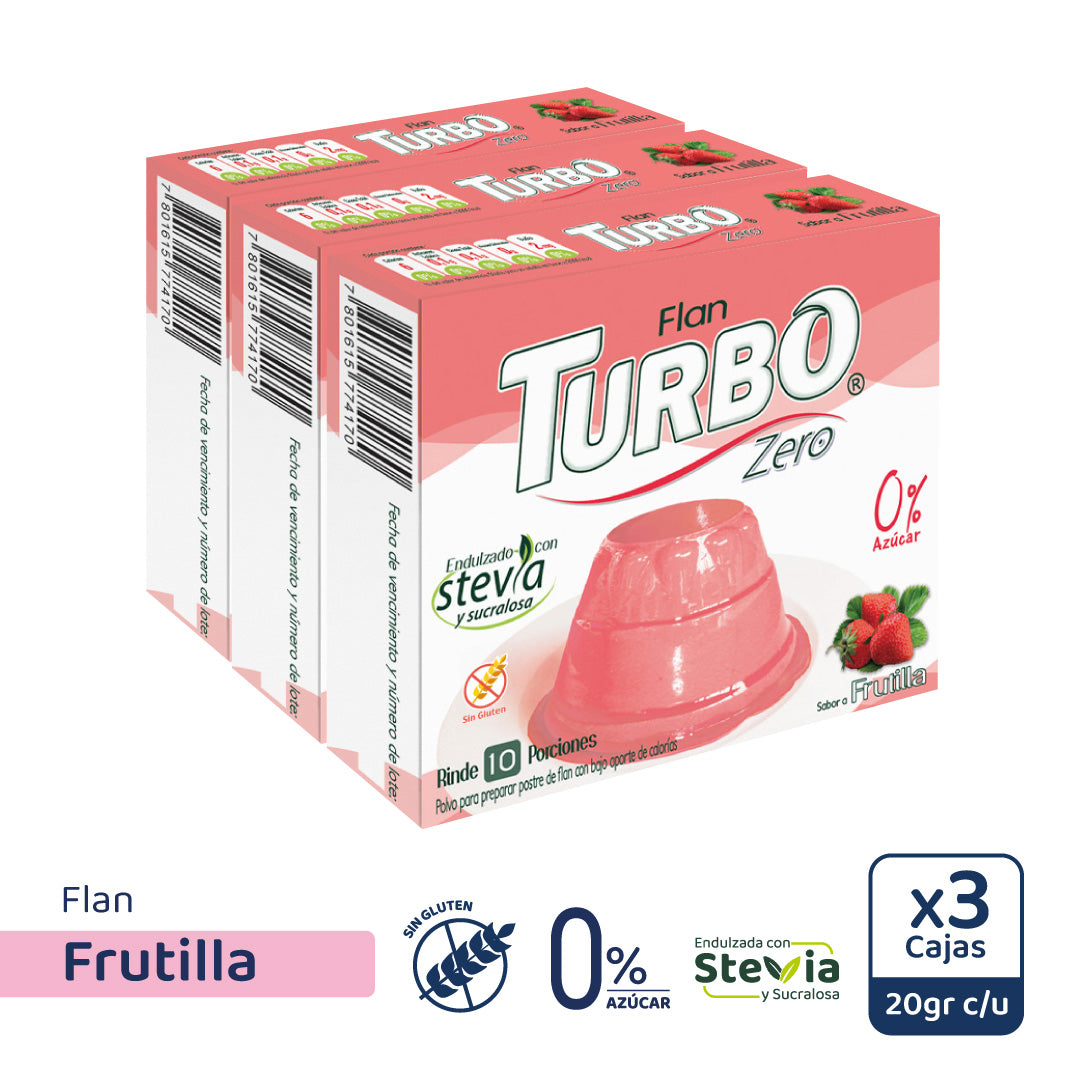 Flan Turbo Zero (3 cajas)