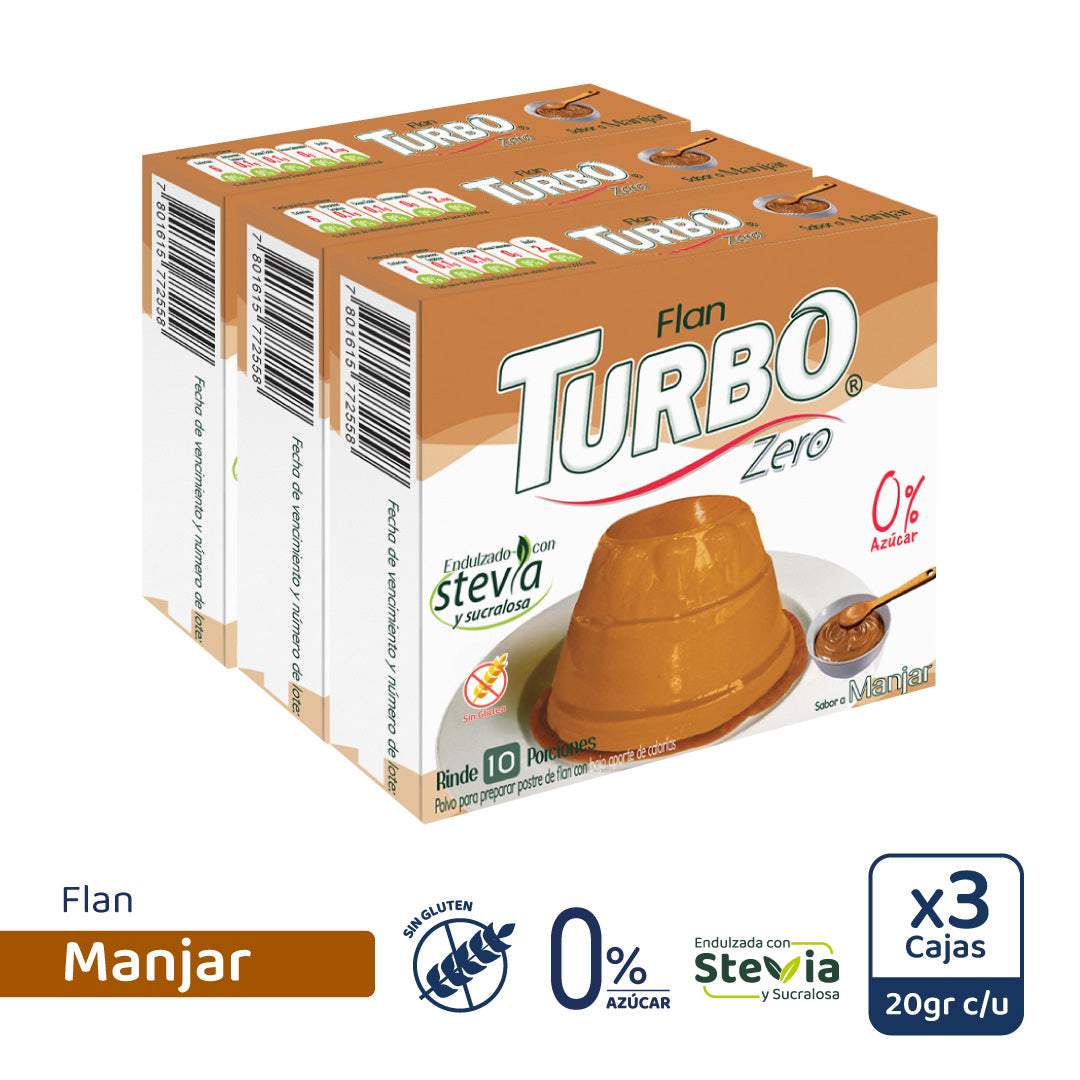 Flan Turbo Zero (3 cajas)