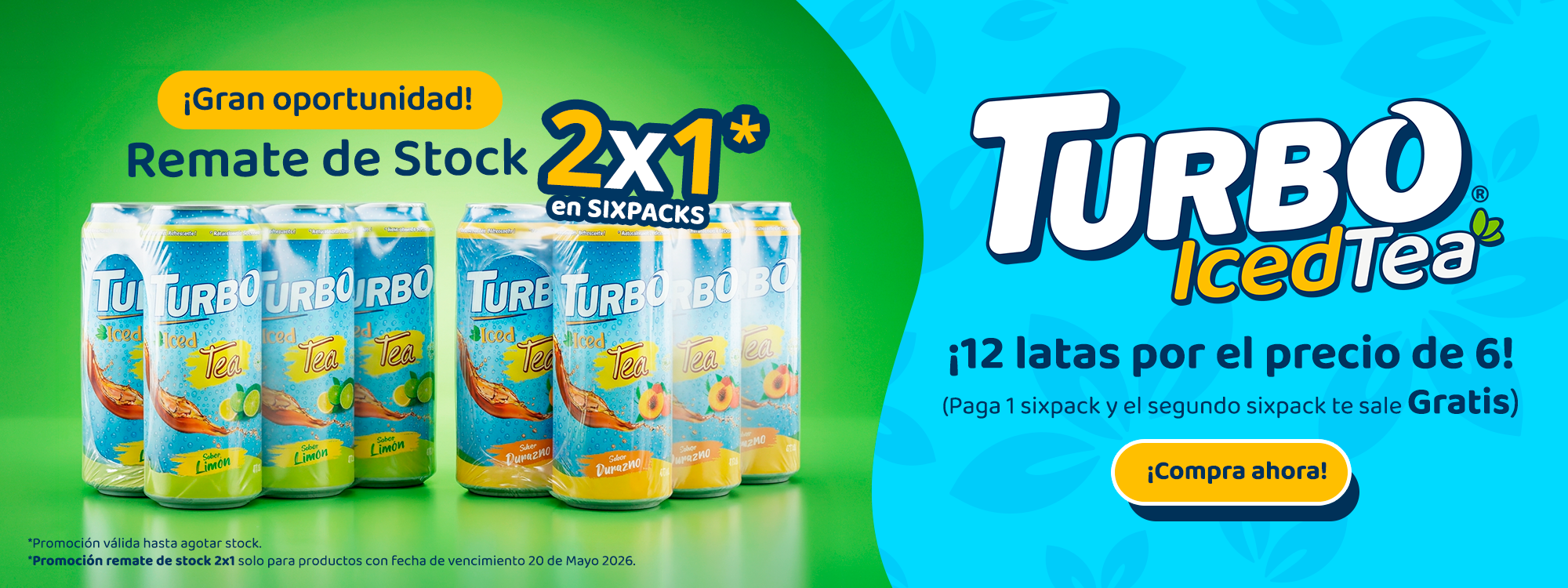 Turbo Iced Tea | Té helado listo para beber 2X1 – Tienda Turbo
