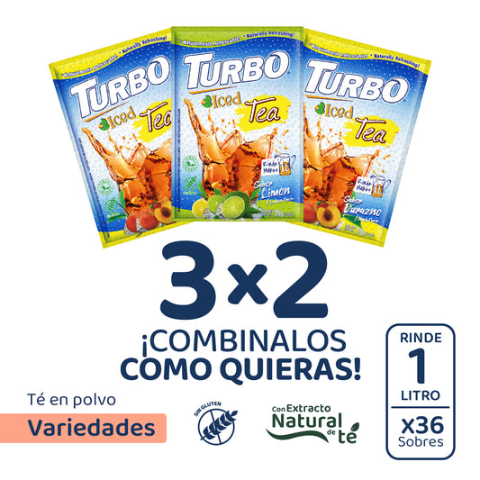 Turbo Iced Tea 1L (12 Sobres)