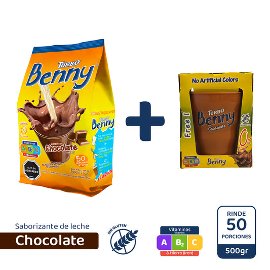 Turbo Benny 500g + Vaso de Regalo