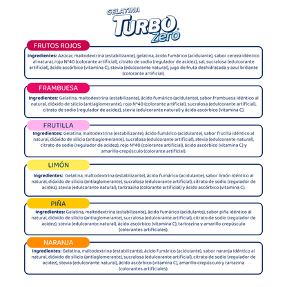 Gelatina Turbo Zero (3 Cajas)