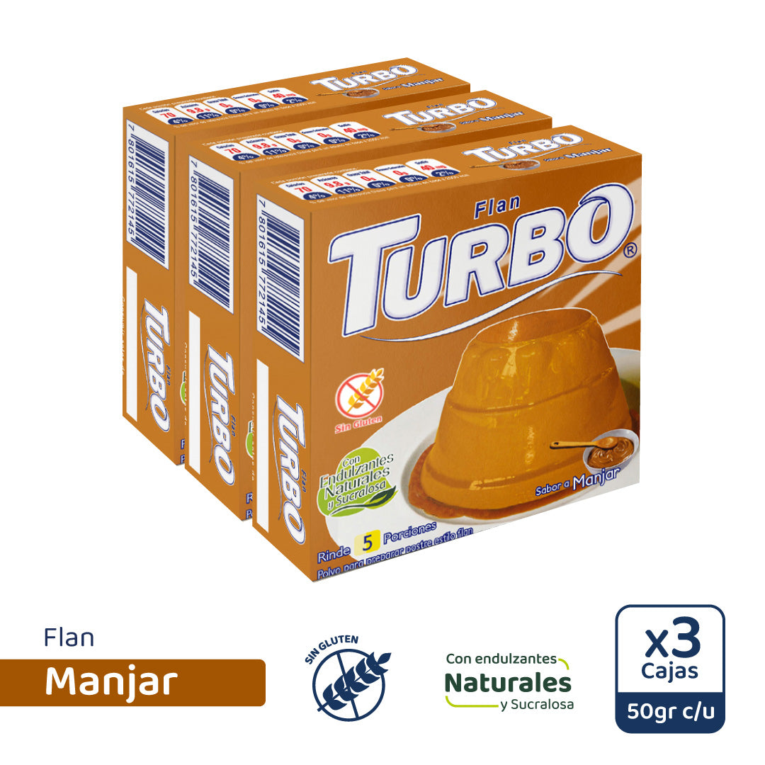 Flan Turbo (3 cajas)