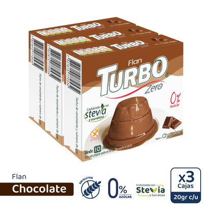 Flan Turbo Zero (3 cajas)