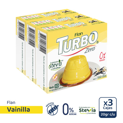 Flan Turbo Zero (3 cajas)