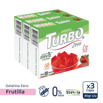 Gelatina Turbo Zero (3 Cajas)